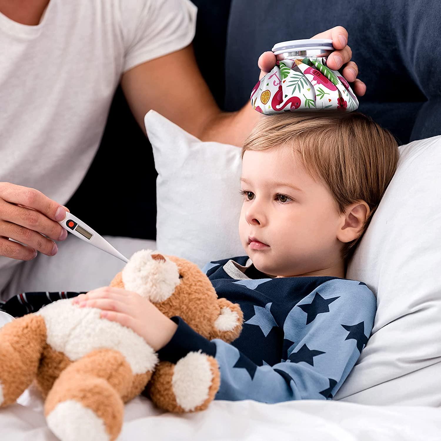 Piece Ice Bag Pack For Injuries Hot Water Bag For Pain Relief Reusable Screw Top Ice Bag