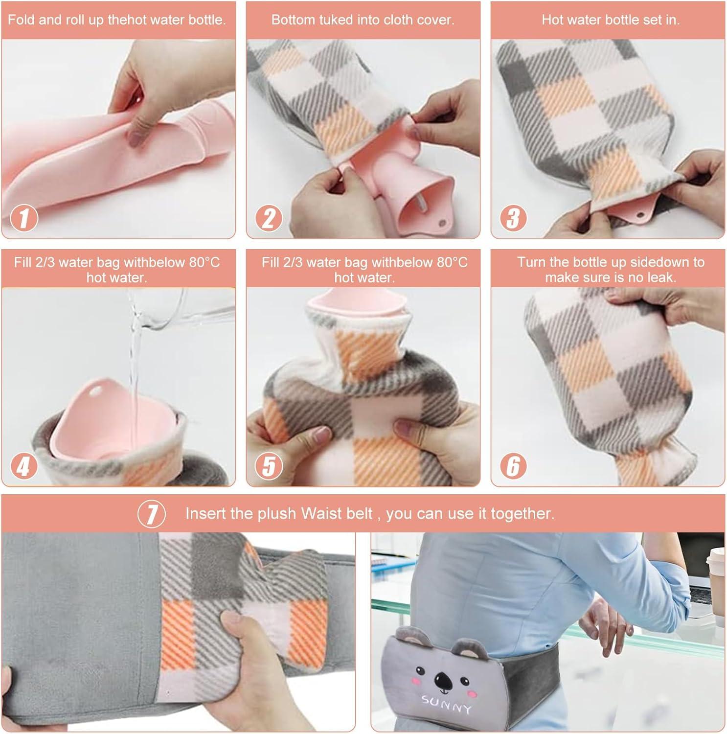 In Heat Bottle Belts Portable L Pvc Hot Water Bottles For Pain Relief Ideal For Belly