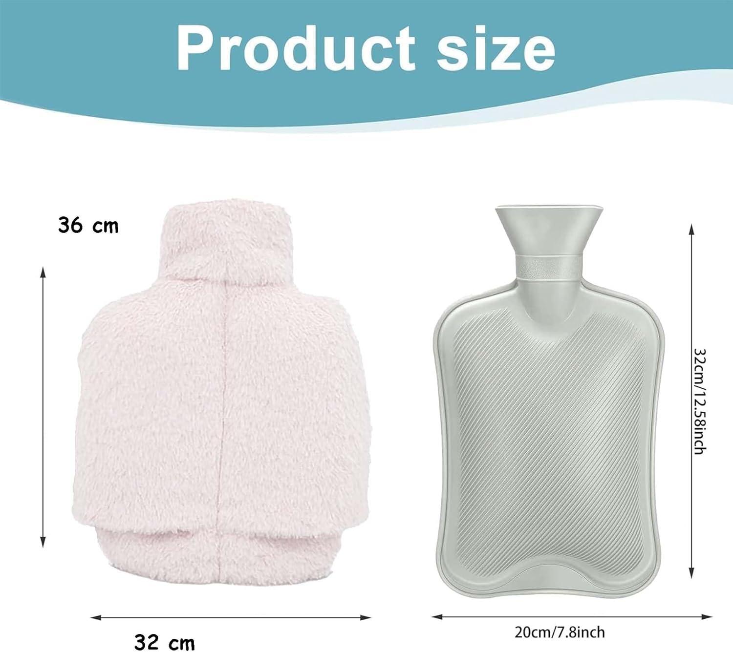 Buy L Large Foot Warmer Hot Water Bottle Electric Free Plush Beige Gray In Foot Heater