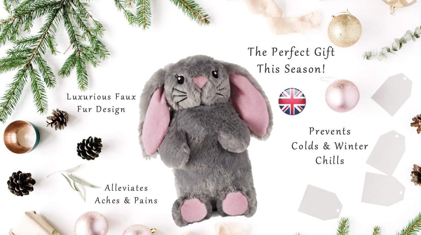 Cute Faux Fur Bunny Hot Water Bottle 1L Cuddly Comfort By Deseo Buy Now With Express