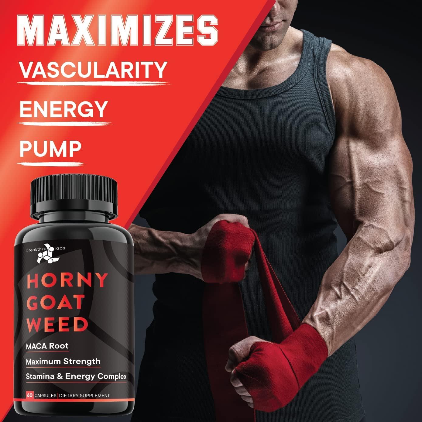 Horny Goat Weed Mg Max Strength With Maca Root Ginseng Tongkat