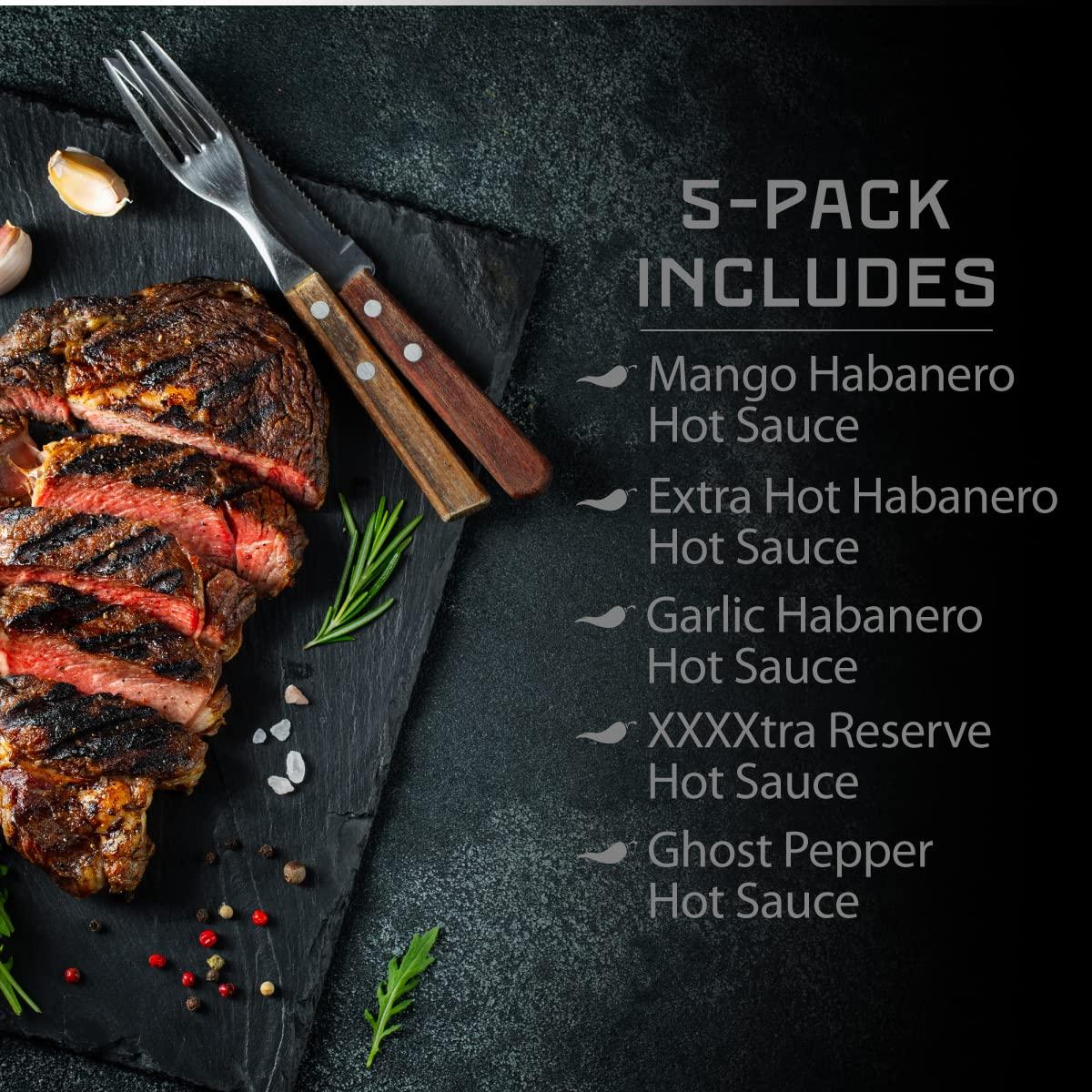 Melinda S Habanero Hot Sauce Variety Pack Pack Gourmet Gift Set With Xxxxtra Reserve Garlic