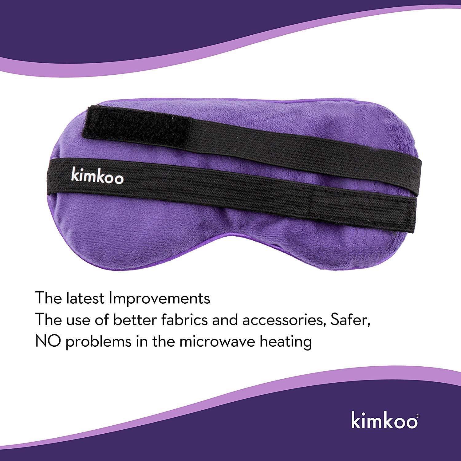 Kimkoo Moist Heat Eye Compress Microwave Hot Eye Mask For Dry Eyes Natural Therapy Purple