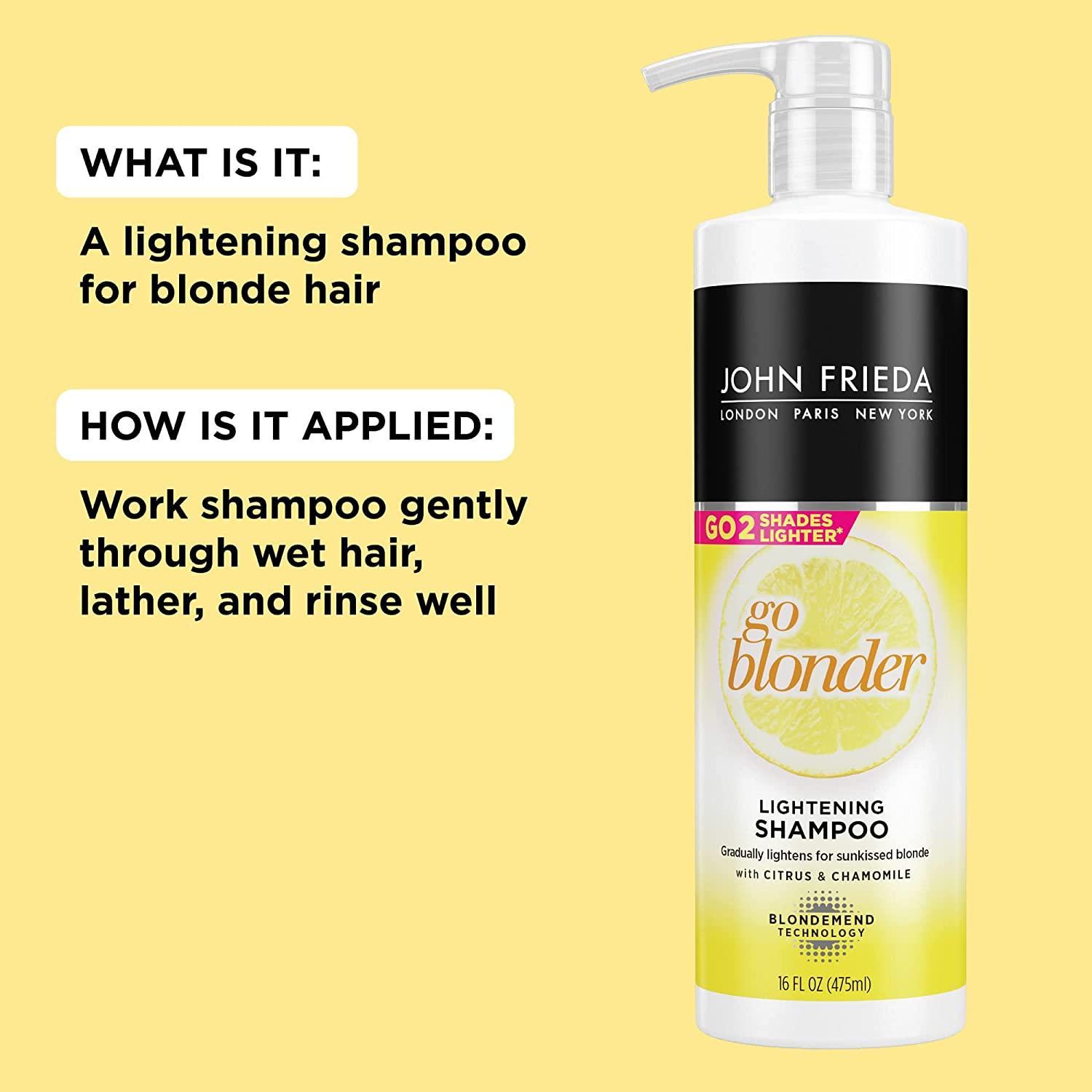 Sheer Blonde Go Blonder Shampoo 16oz Brightening Formula For Lighter Hair Buy Now With