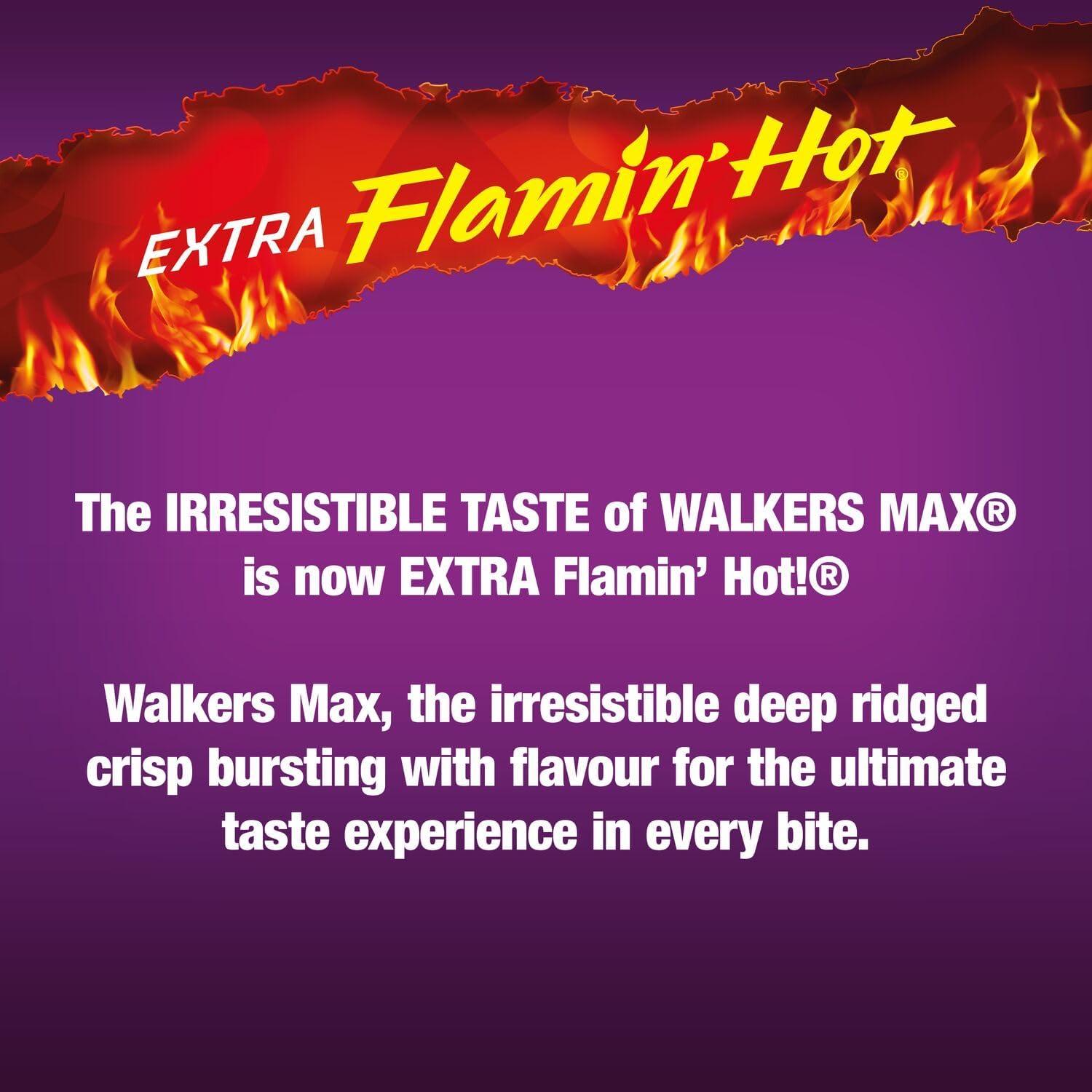 Walkers Max Extra Flamin Hot Crisps 130g 130 G Pack Of 1 Buy Now With Express International