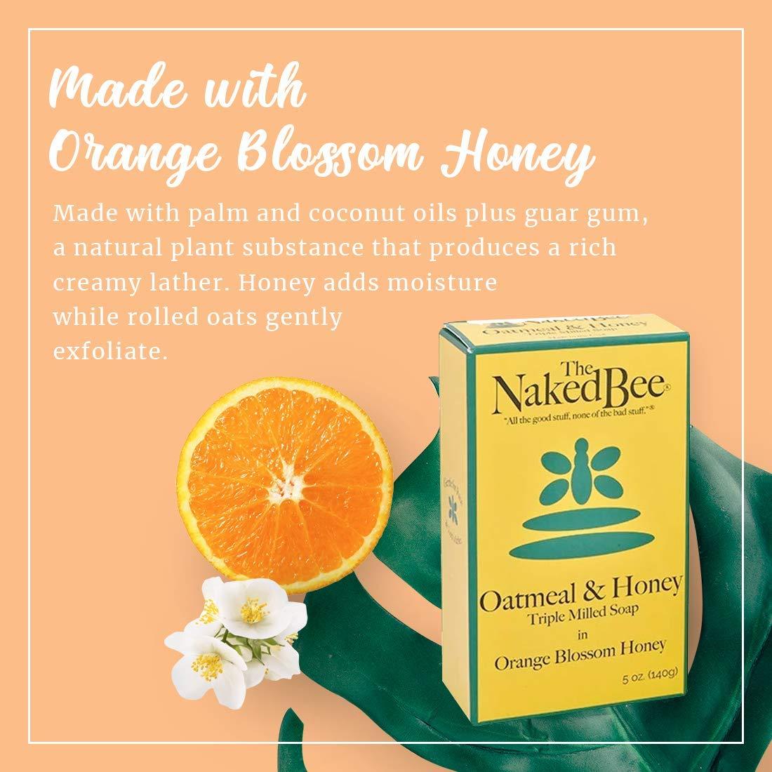 The Naked Bee Oatmeal Honey Triple Milled Soap Oz Pack Orange Blossom Honey