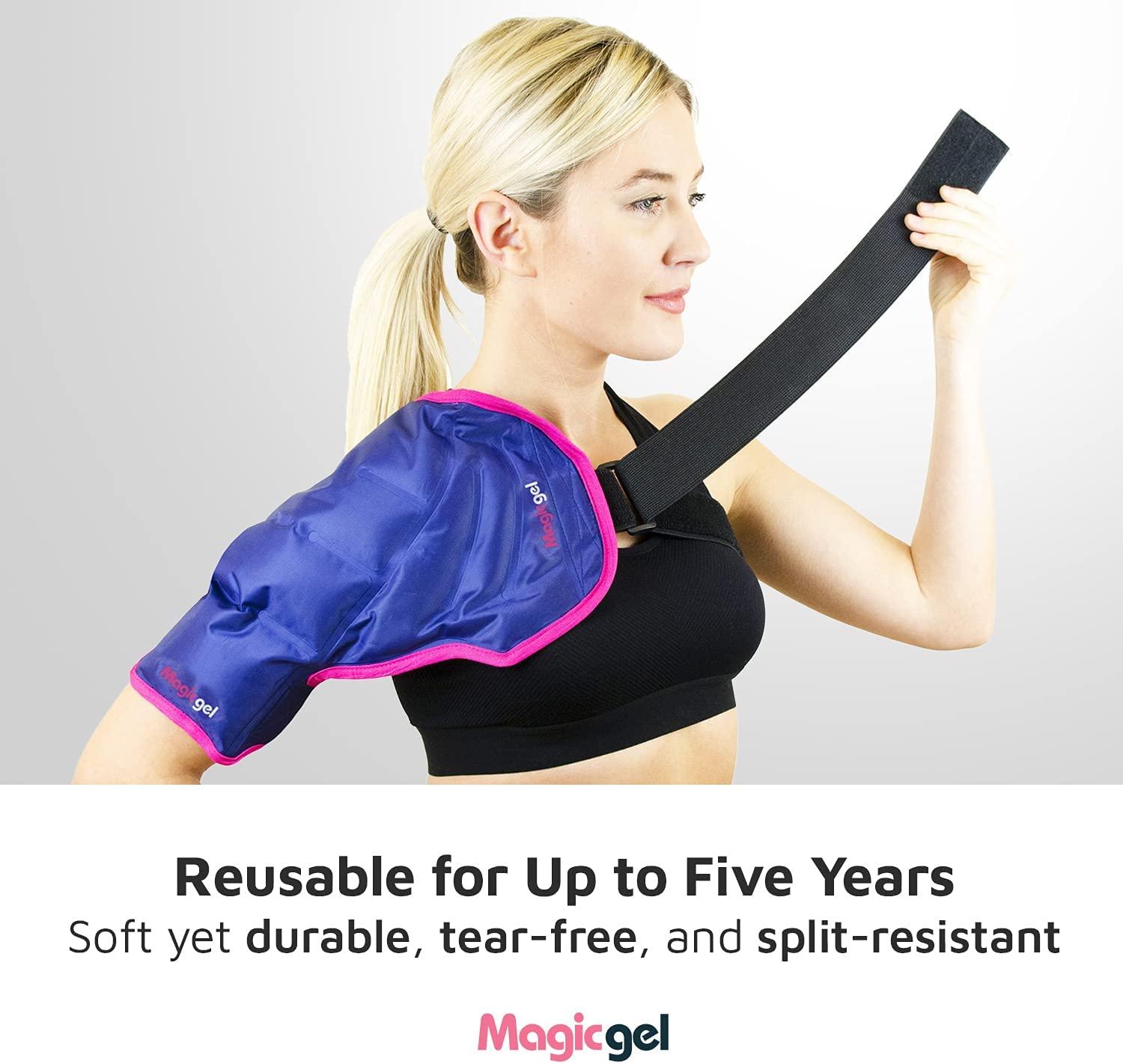 Magic Gel Shoulder Ice Pack Reusable Flexible For Rotator Cuff Injuries Hot Cold Therapy