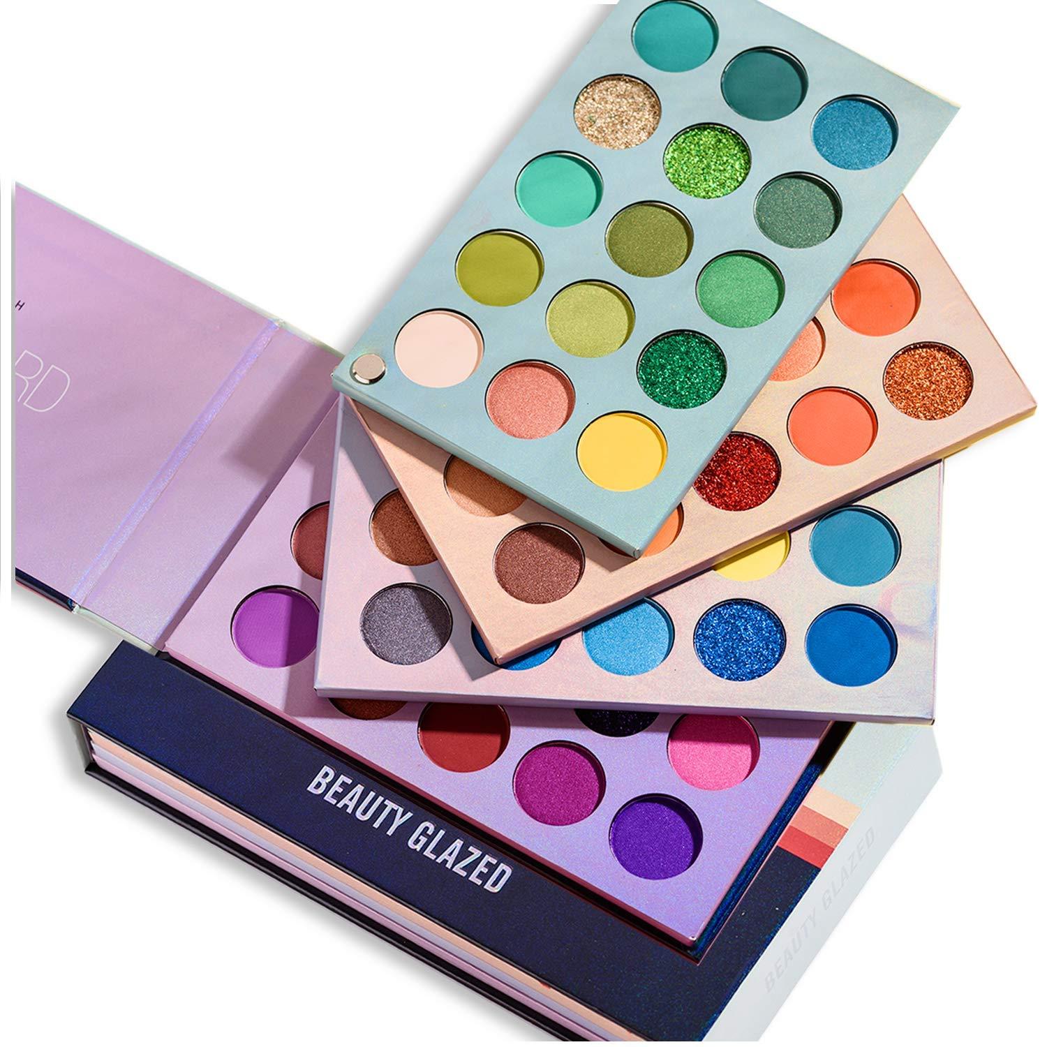 Beauty Searcher Color Eyeshadow Palette High Pigmented Glitter Matte Shades Nude Makeup