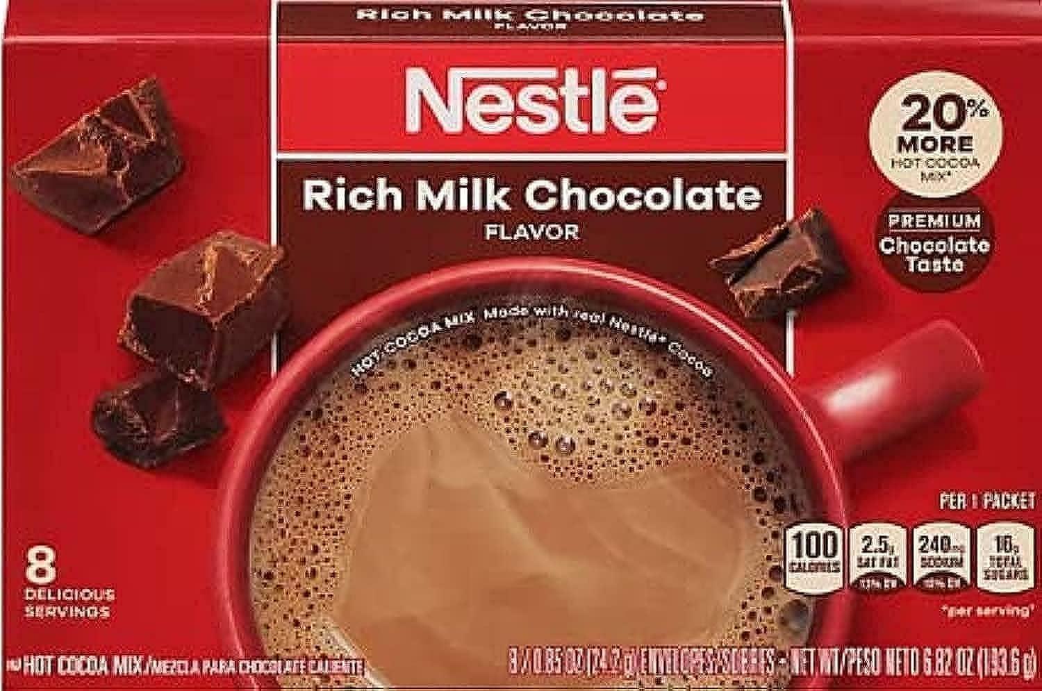Nestle Rich Milk Chocolate Hot Cocoa Mix Cartons Oz Each
