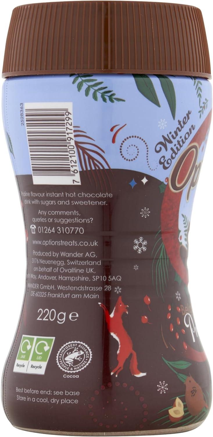 Options Hot Chocolate Winter Edition Belgian Chocolate Praline Flavour Limited Edition