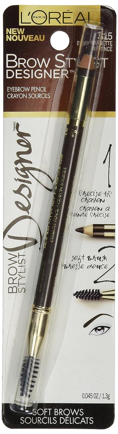L Or Al Paris Brow Stylist Designer Brow Pencil Dark Brunette Oz Define And Enhance