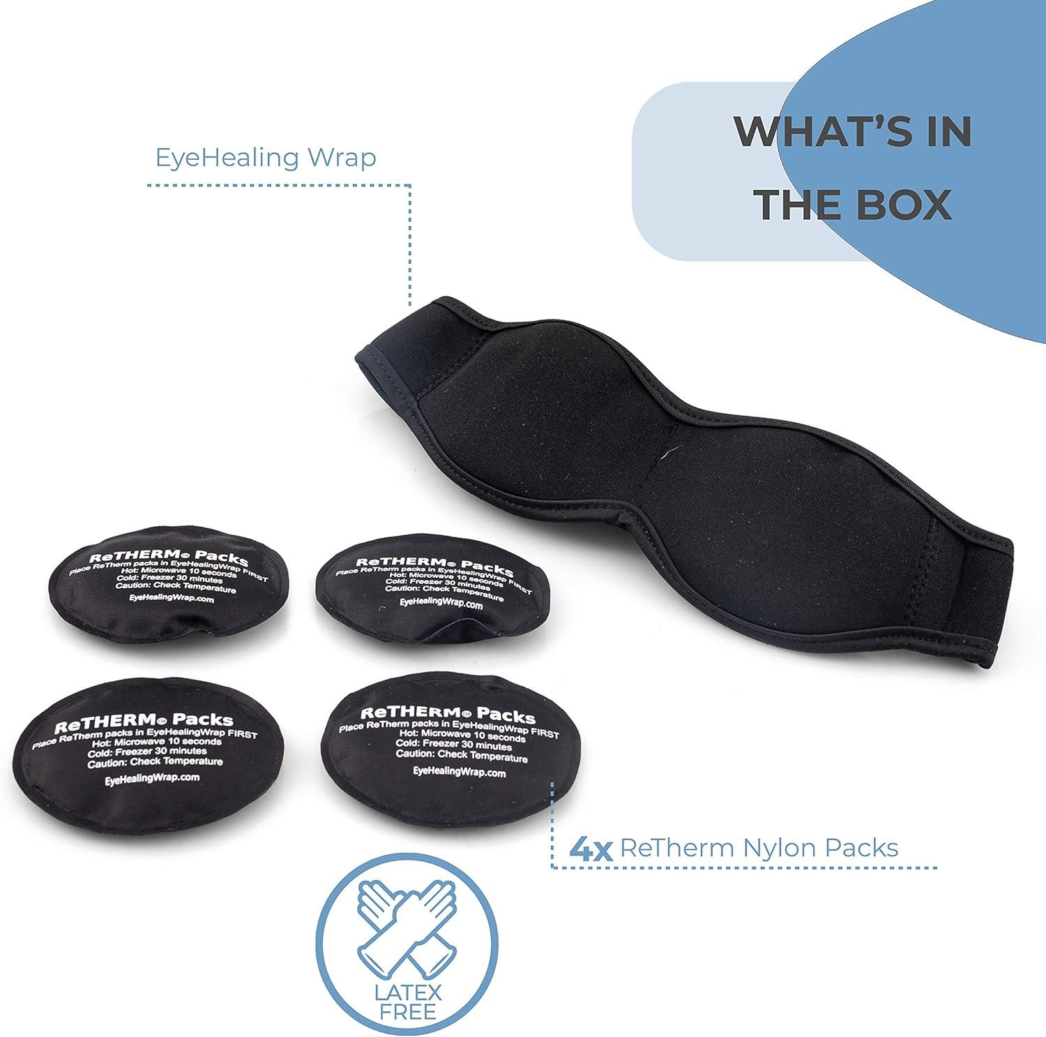 Neoprene Hot Cold Compress Eye Mask Facewrap System Ice Packs For Swelling Dry Eye Puffy