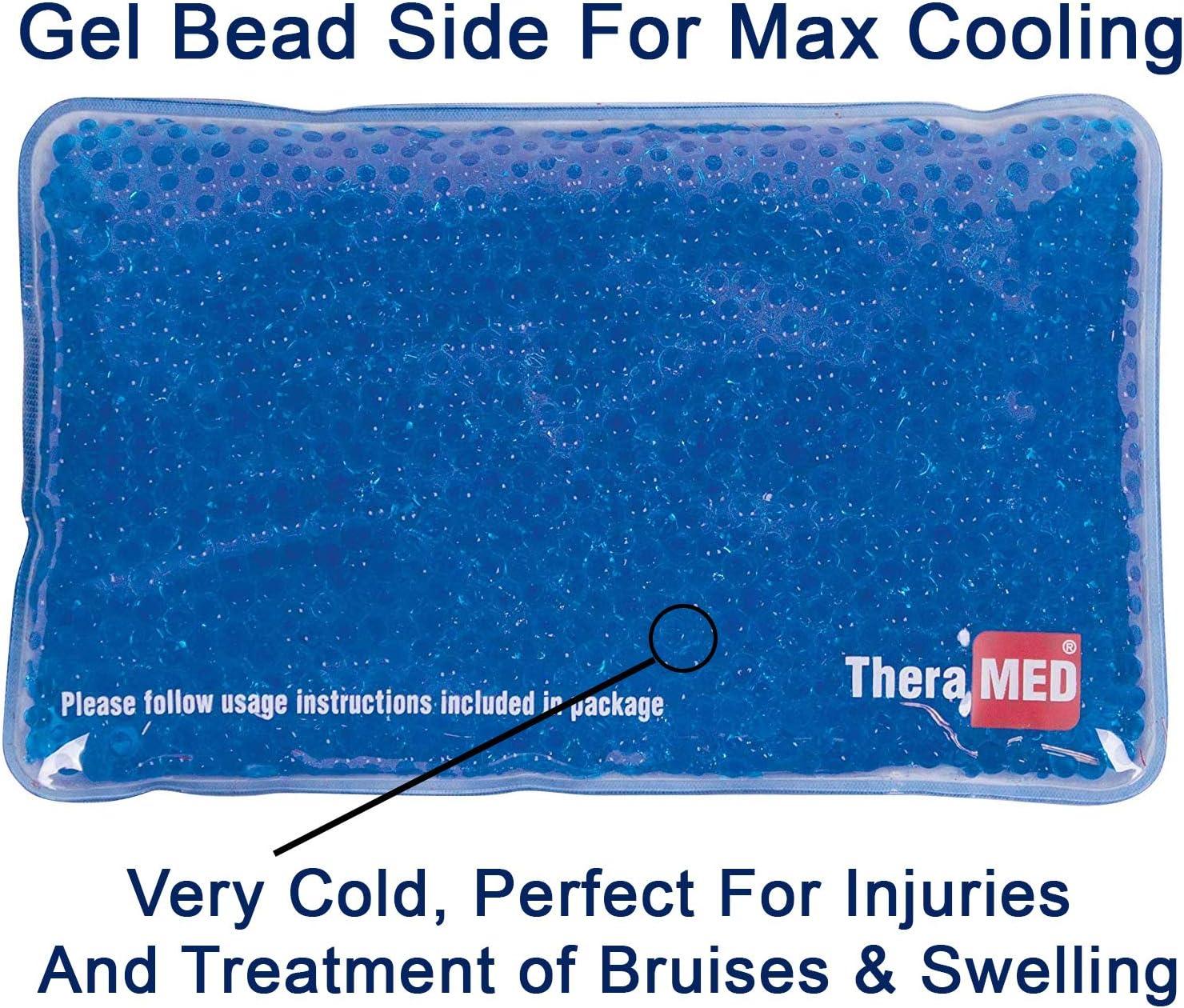 Theramed Gel Ice Pack Beads Dual Sided Reusable Hot Cold Pack For Back Arm Knee Shoulder