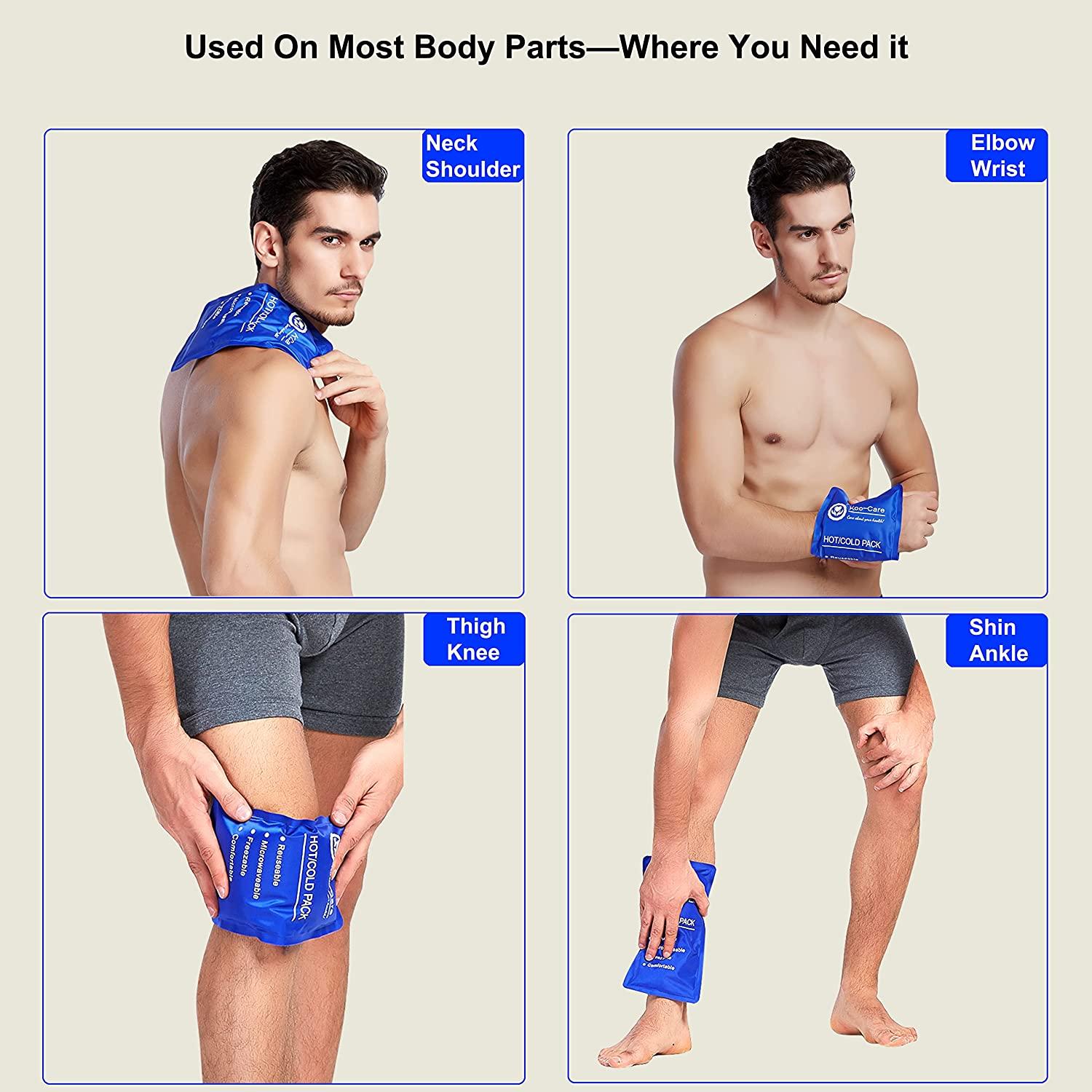 Koo Care Gel Ice Pack Reusable Hot Cold Therapy Compress For Pain Relief Head Shoulder