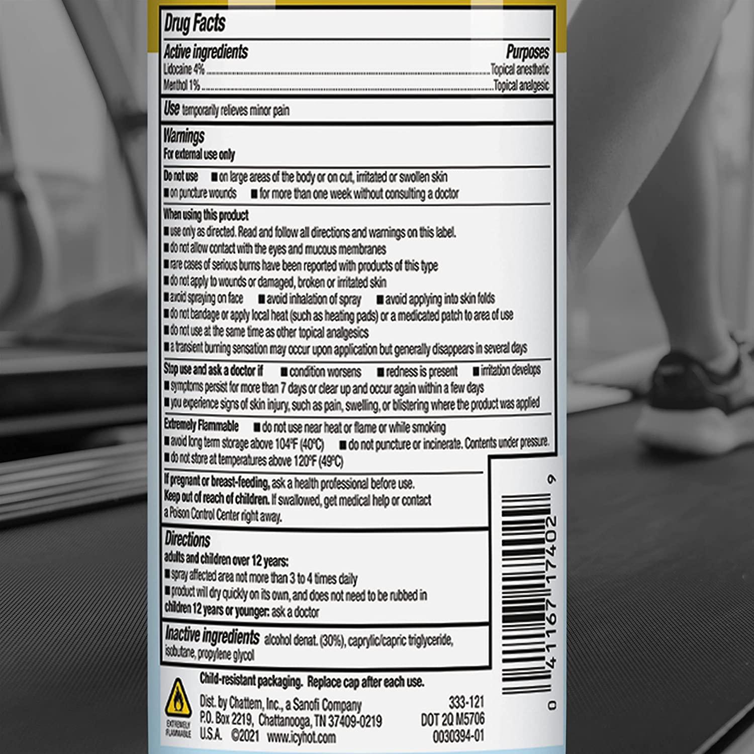 Icy Hot Max Strength Pain Relief Spray With Lidocaine And Menthol 4 Oz Buy Now With Express