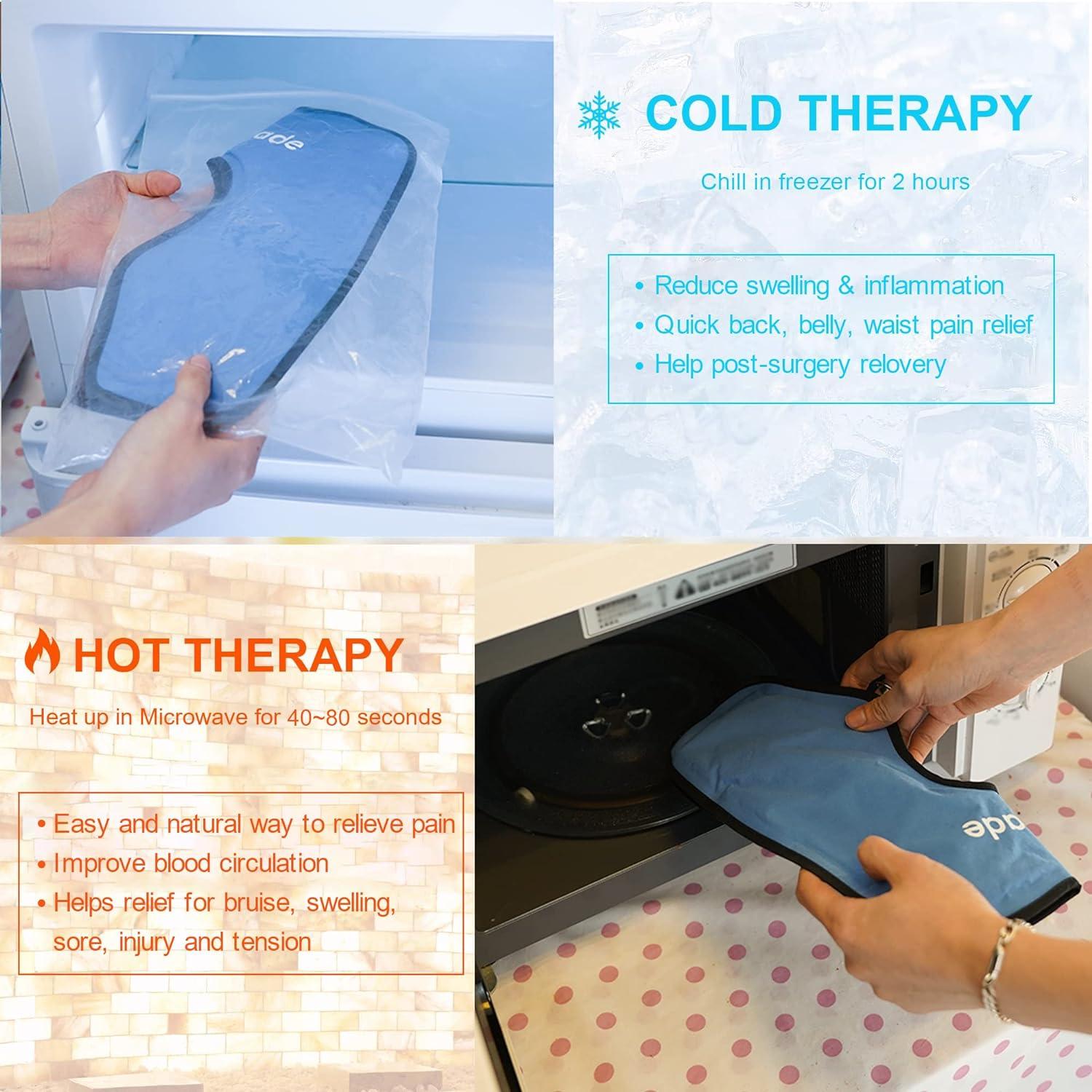 Compression Ankle Ice Pack With Air Pump Hot Cold Therapy For Plantar Fasciitis Swelling