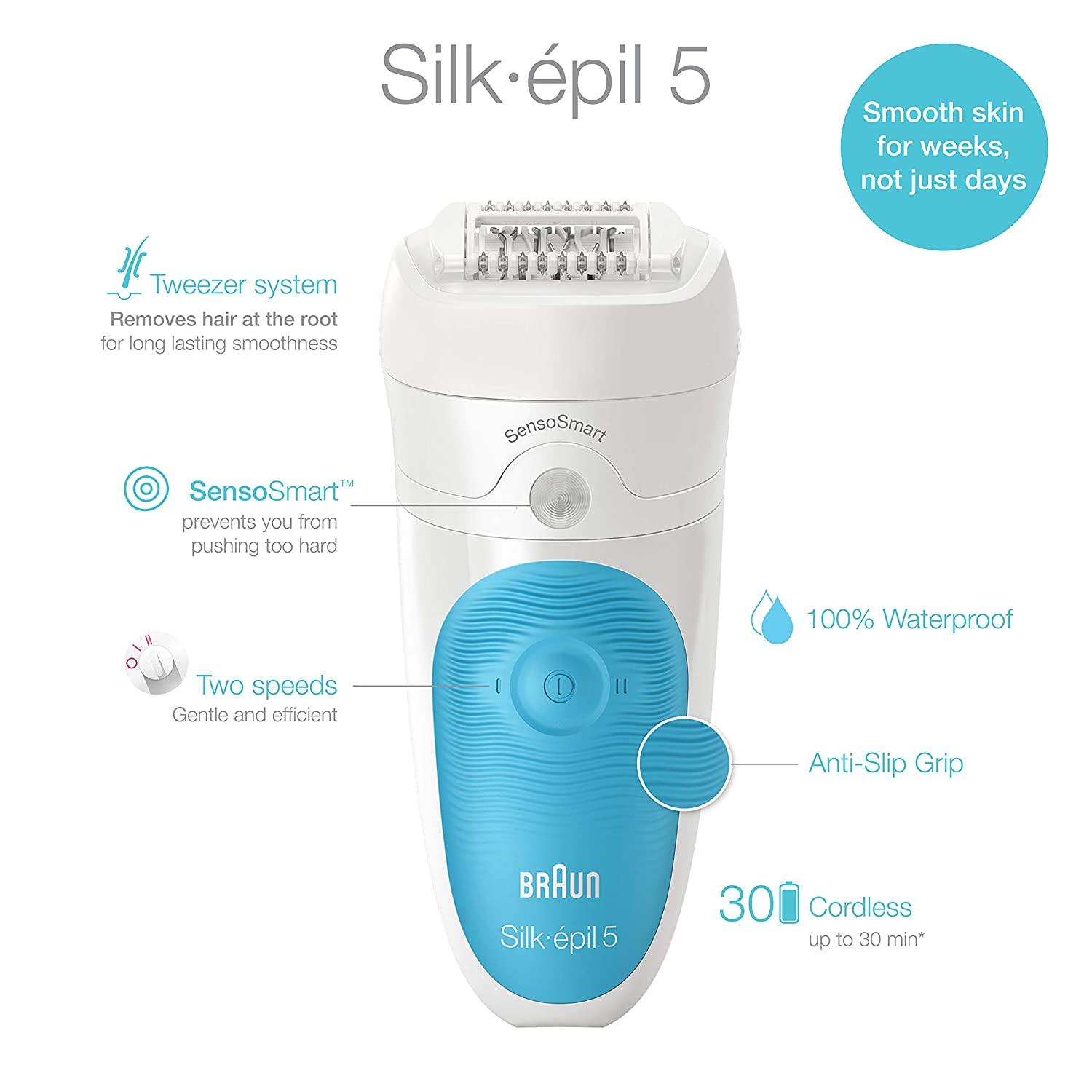 Braun Silk Pil 5 810 Epilator For Women Shaver Bikini Trimmer Cordless Rechargeable Wet