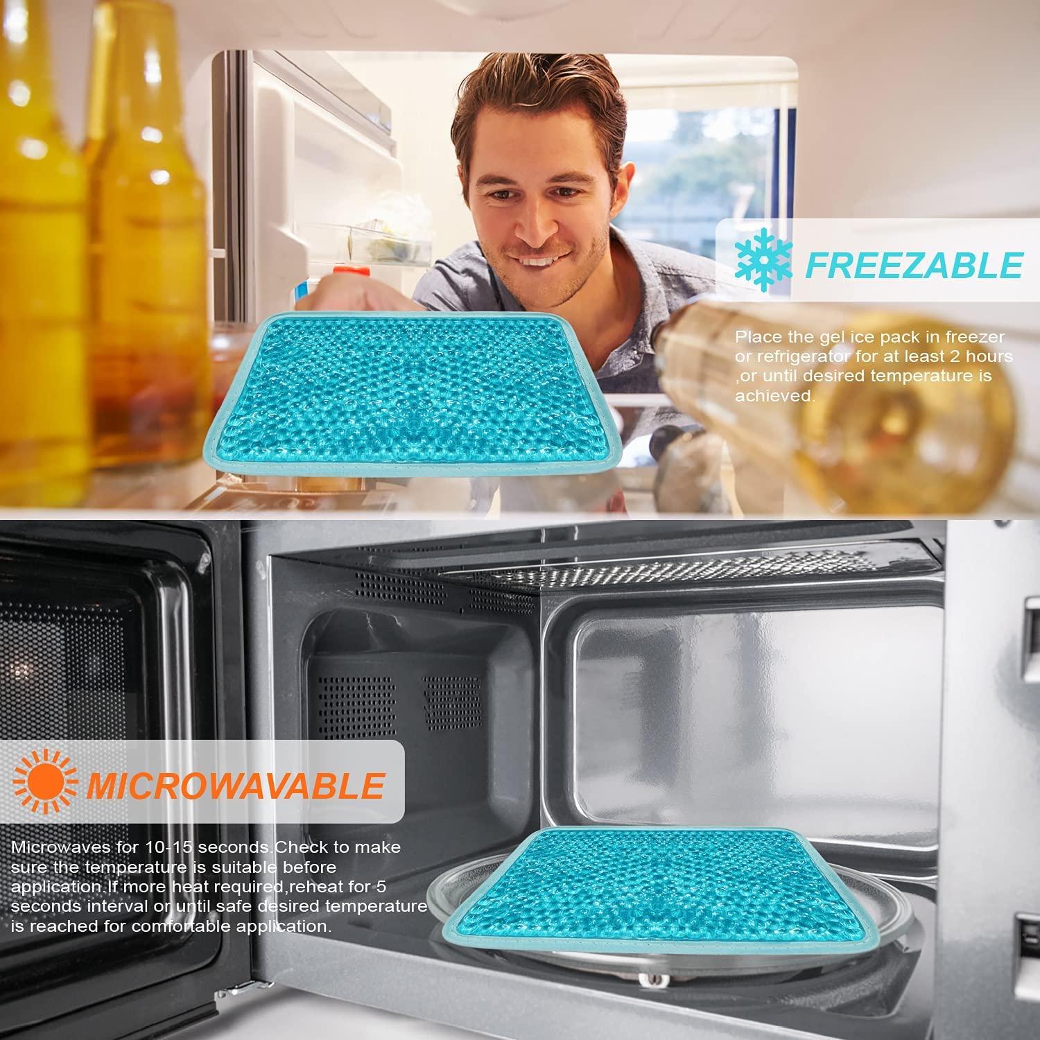 Gel Beads Ice Pack With Strap Reusable Hot Cold Compress For Various Body Parts X