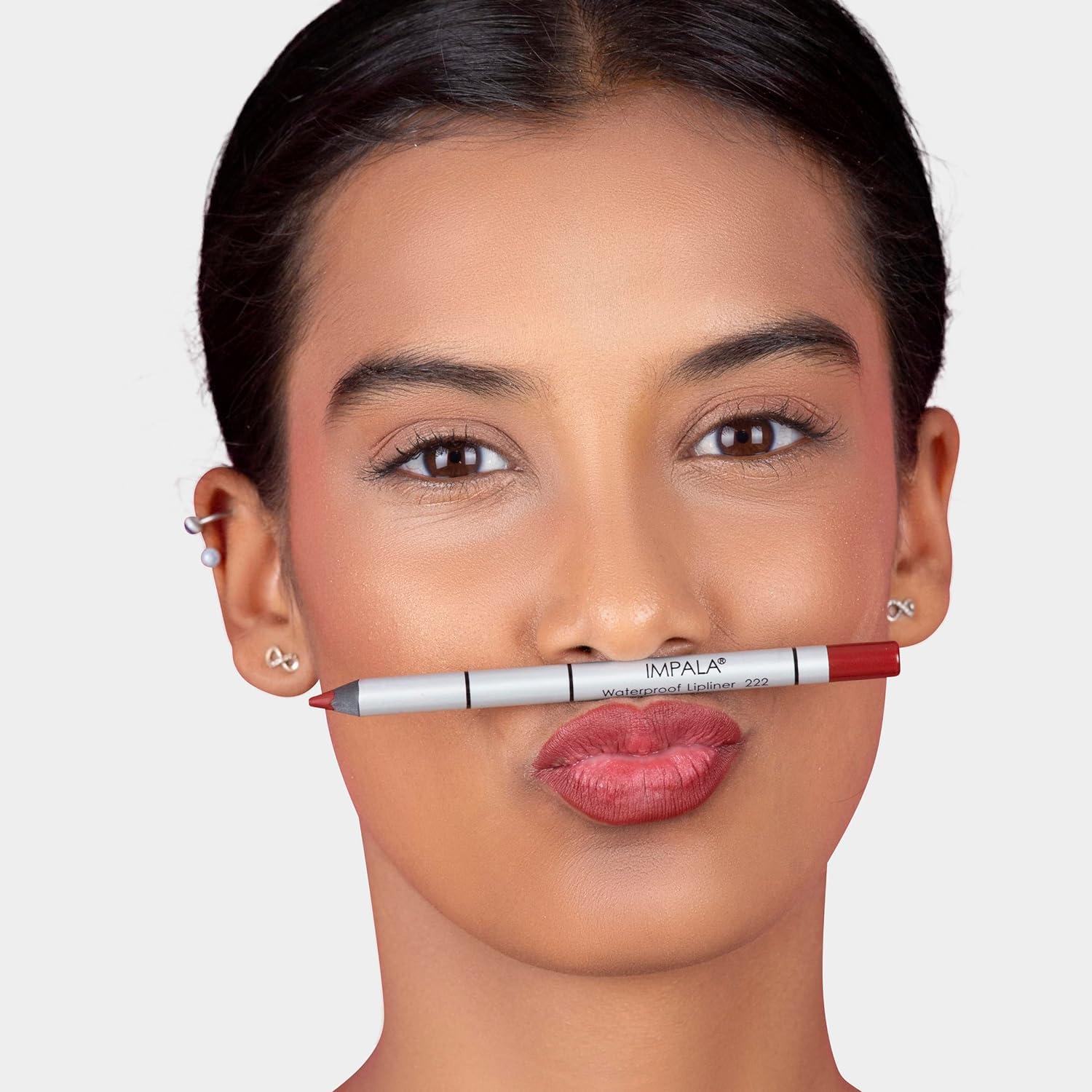 IMPALA Creamy Waterproof Lip Pencil Nude Color Permanent Lip Liner Waterproof Lip