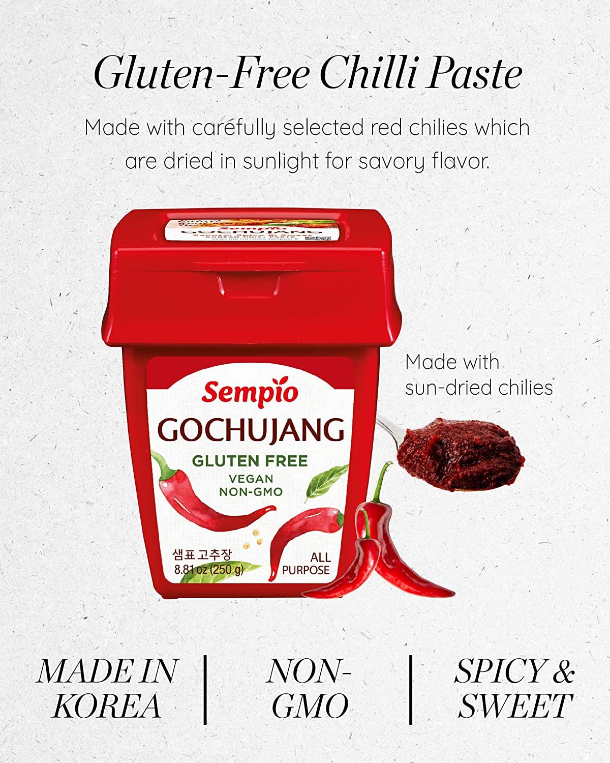 Sempio Gluten Free Korean Gochujang Oz Pack Of Vegan Non GMO Hot Pepper Paste