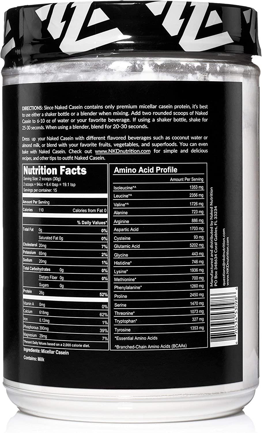 Naked Casein Lb Micellar Casein Protein Us Farms Gmo Free Gluten Free Soy Free