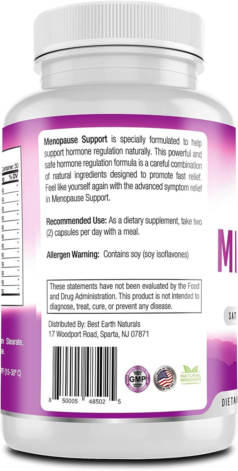 Menopause Support Supplement For Hot Flashes Mood Swings Night Sweats Healthy Hormone Levels