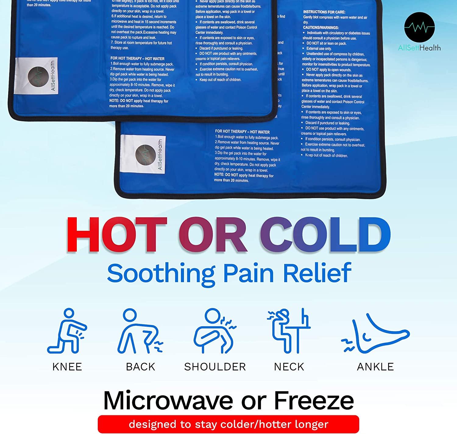Pack Xxl Reusable Hot And Cold Gel Ice Packs For Injuries X In Buy Now With Express