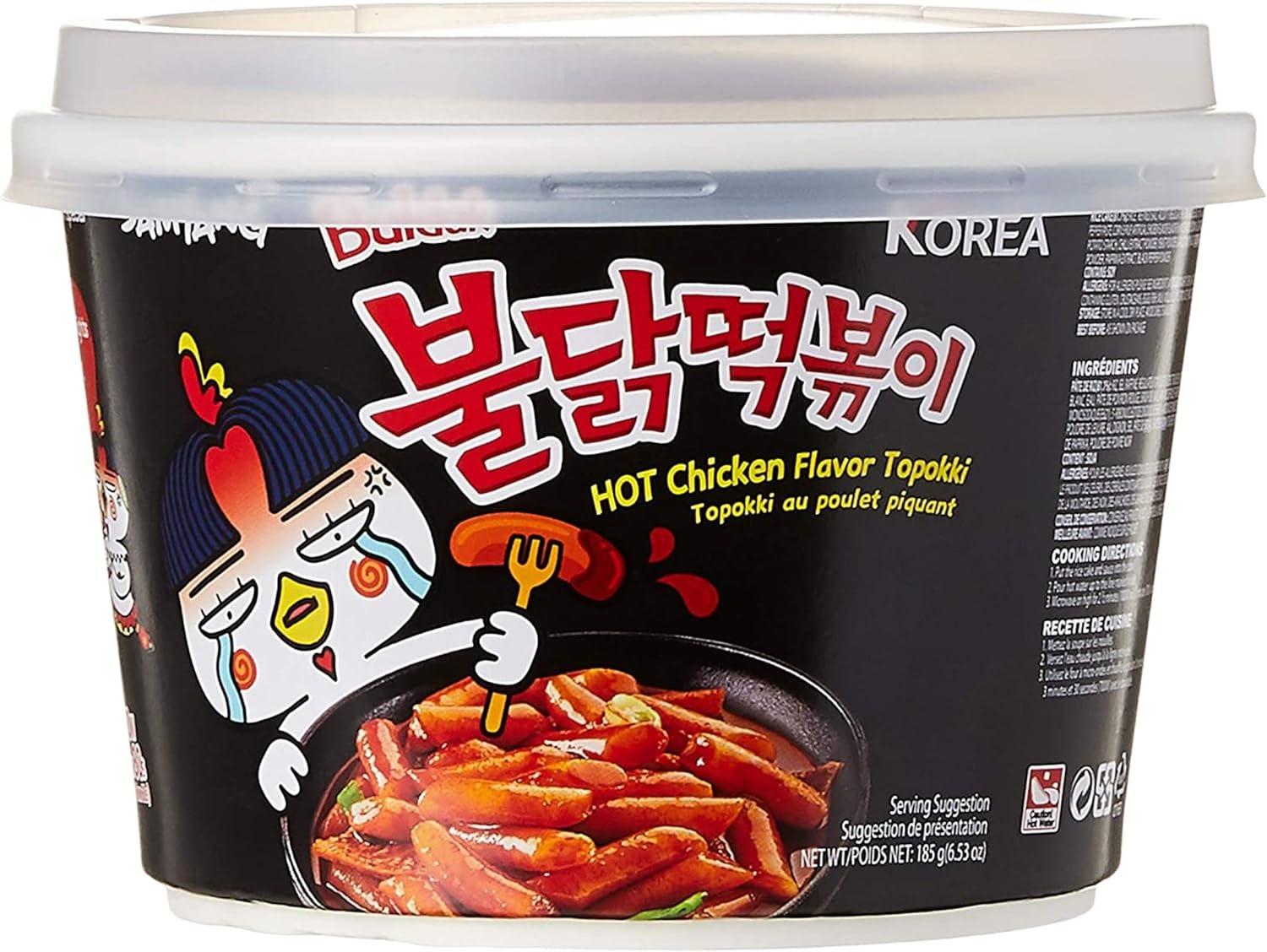Samyang Tteokbokki Buldak Noodles Packs Of Samyang Buldak Hot Chicken Flavour Topokki G By