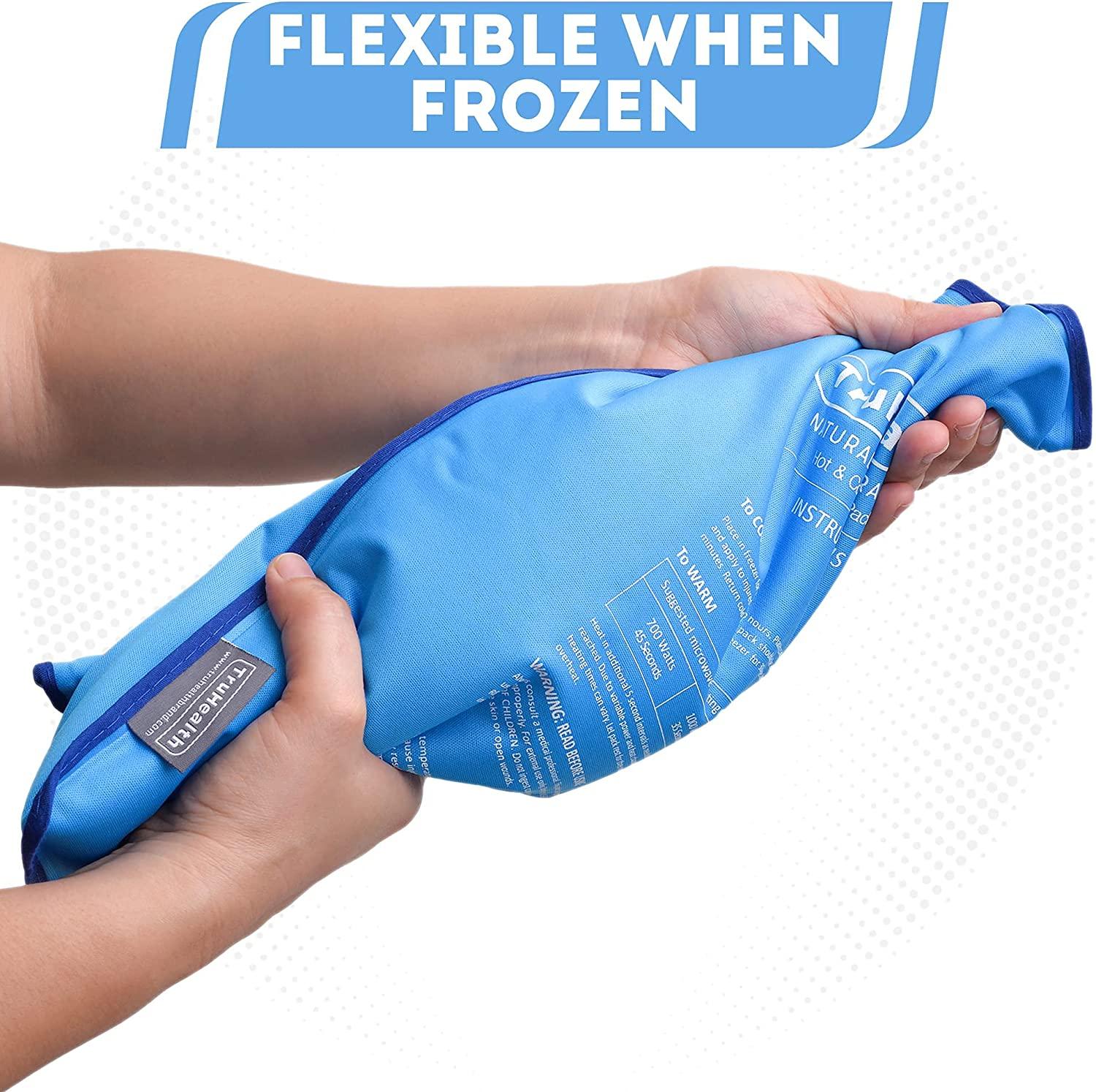 Truhealth Extra Large Hot Cold Gel Ice Pack Reusable Therapy Compress Blue Count Buy