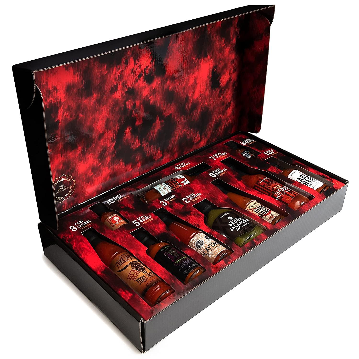 Thoughtfully Gifts Hot Sauce Challenge Gift Set Pack Of Spicy Hot Sauces For A Fun Hot
