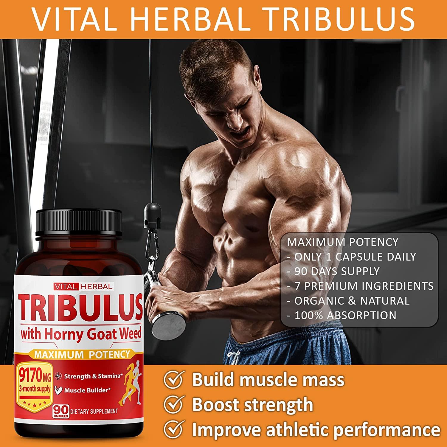 Ultra Tribulus Terrestris Horny Goat Weed Capsules Mg Maximum