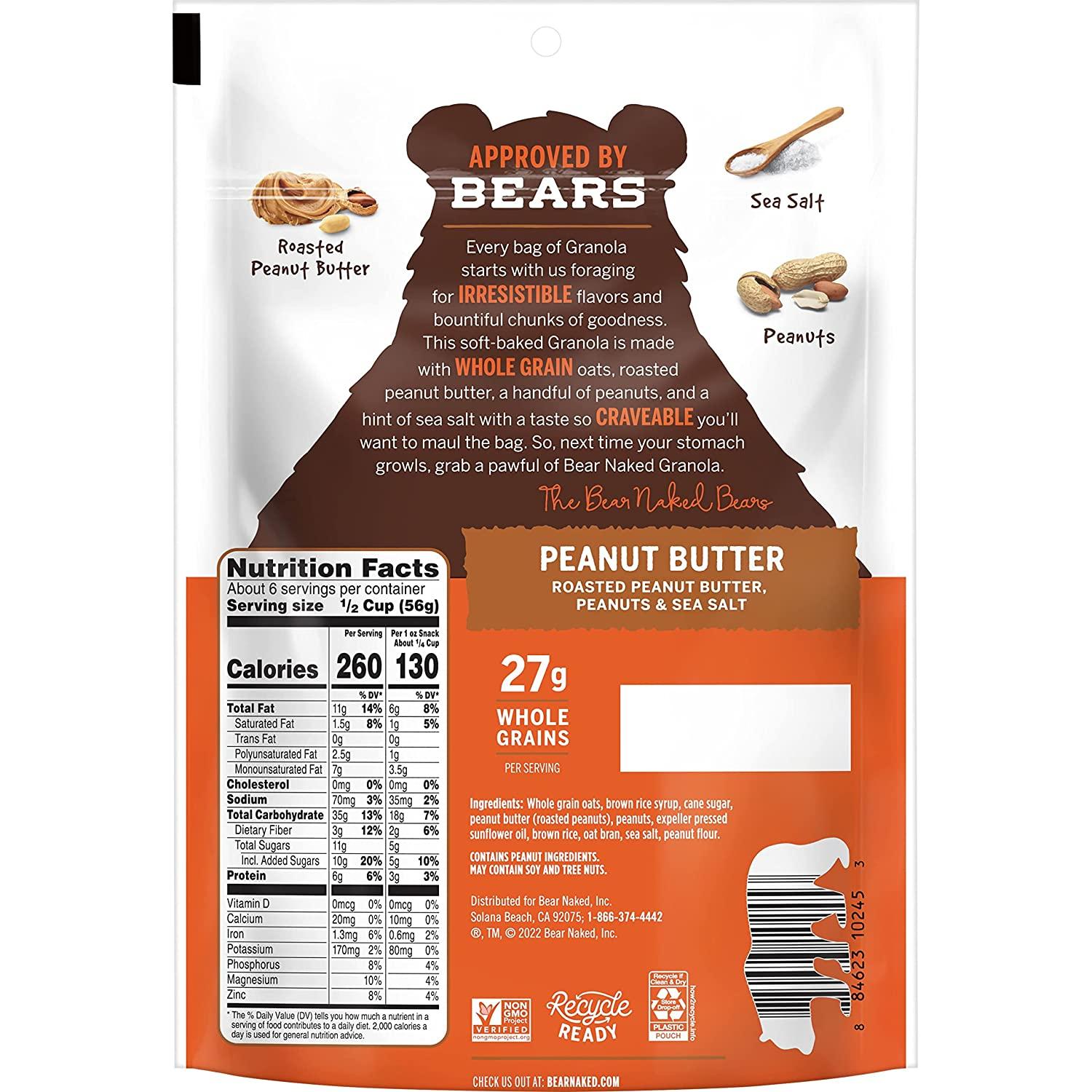 Bear Naked Granola Peanut Butter Kosher Dairy And Vegetarian Lb Count