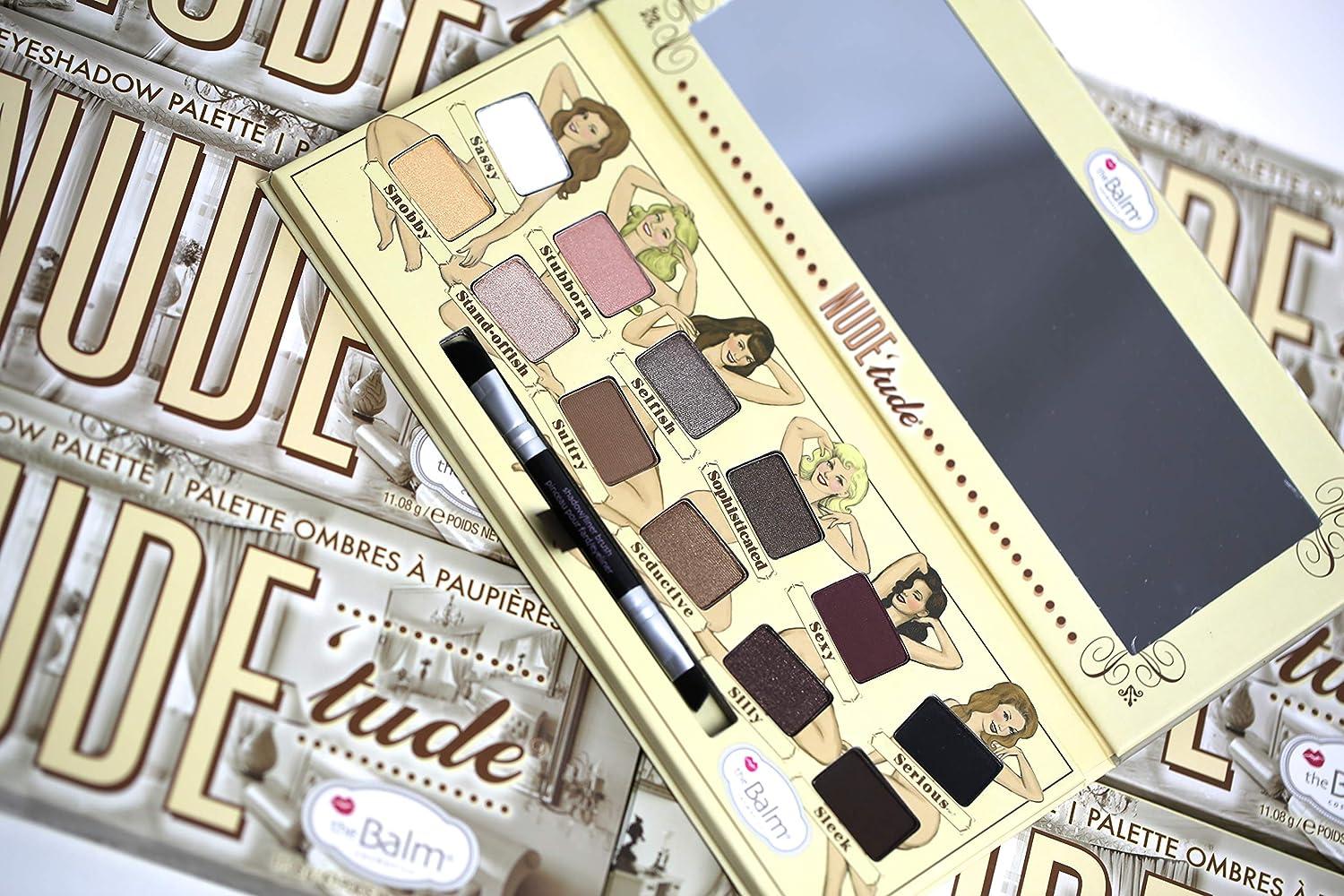 TheBalm Nude Tude Eyeshadow Palette 12 Colors Matte Shimmer Highly Pigmented Eye Shadows