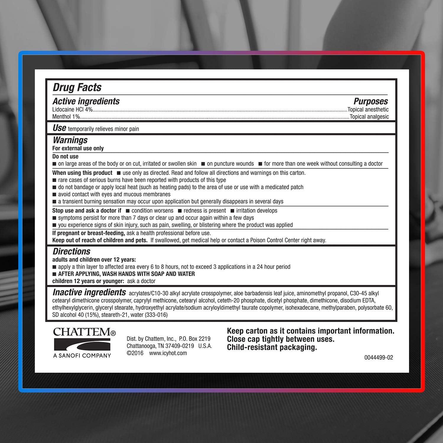 Icy Hot Max Strength Pain Relief Cream Oz With Lidocaine Menthol White Buy Now With