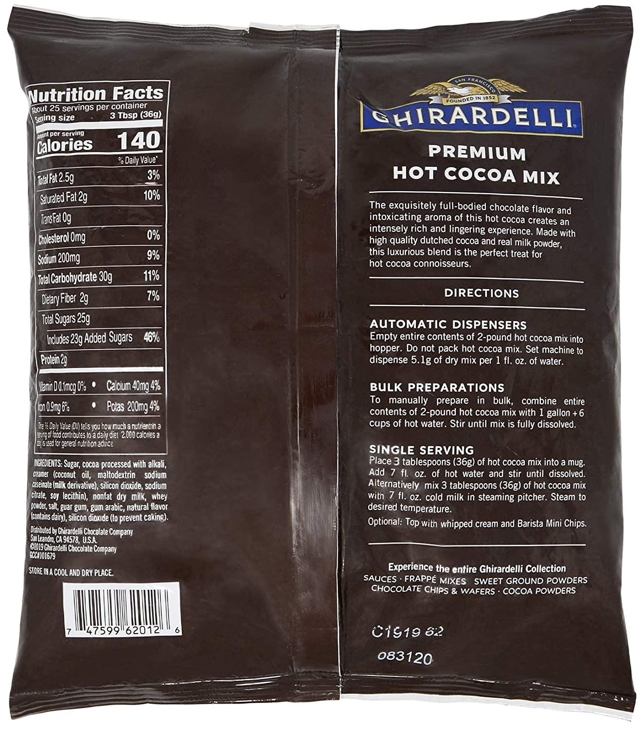 Ghirardelli Chocolate Premium Hot Cocoa Lb Pouch With Barista Spoon Indulge In Luxurious