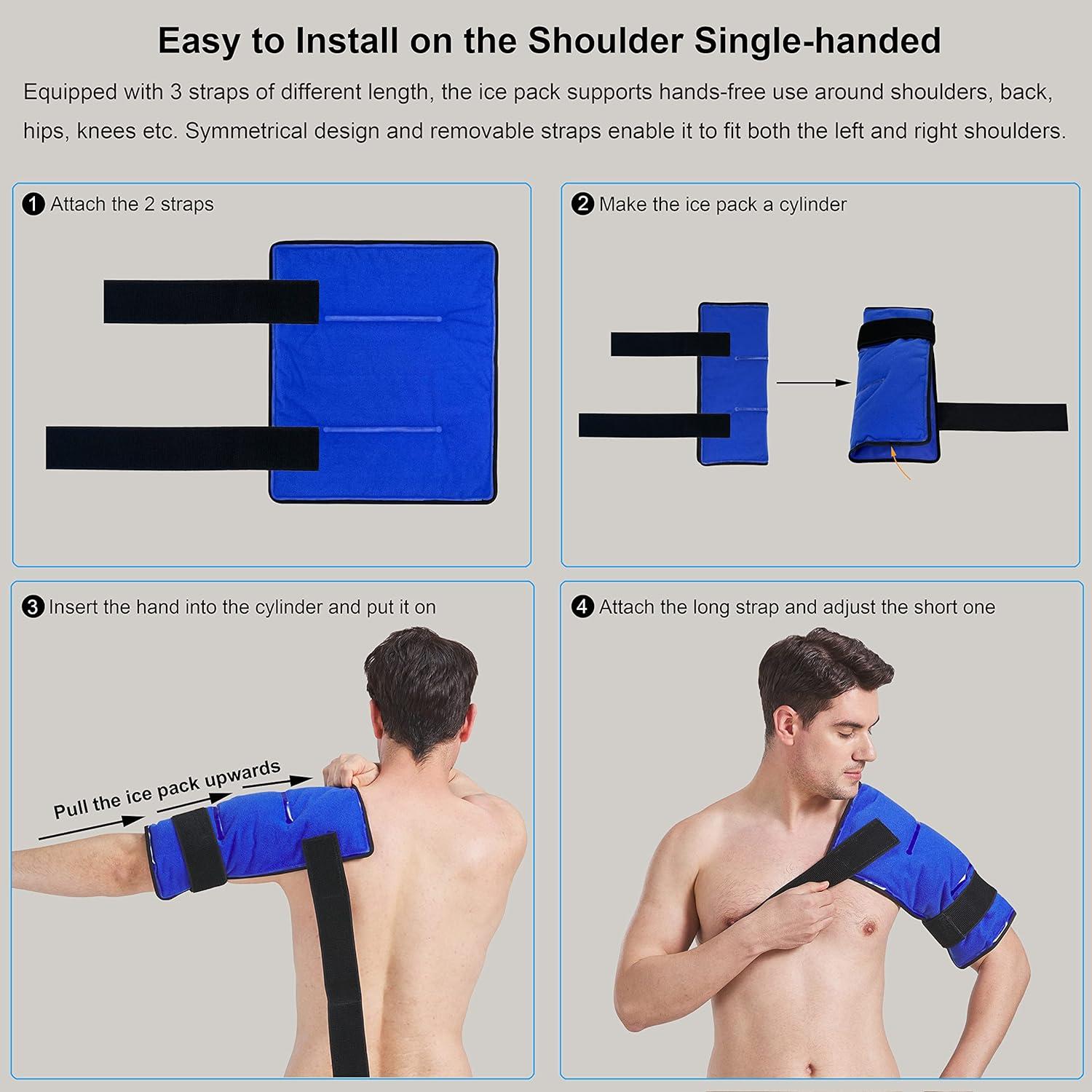 Koo Care Xl Gel Ice Pack For Injuries Hot Cold Therapy Compress For Shoulder Back Hip Knee