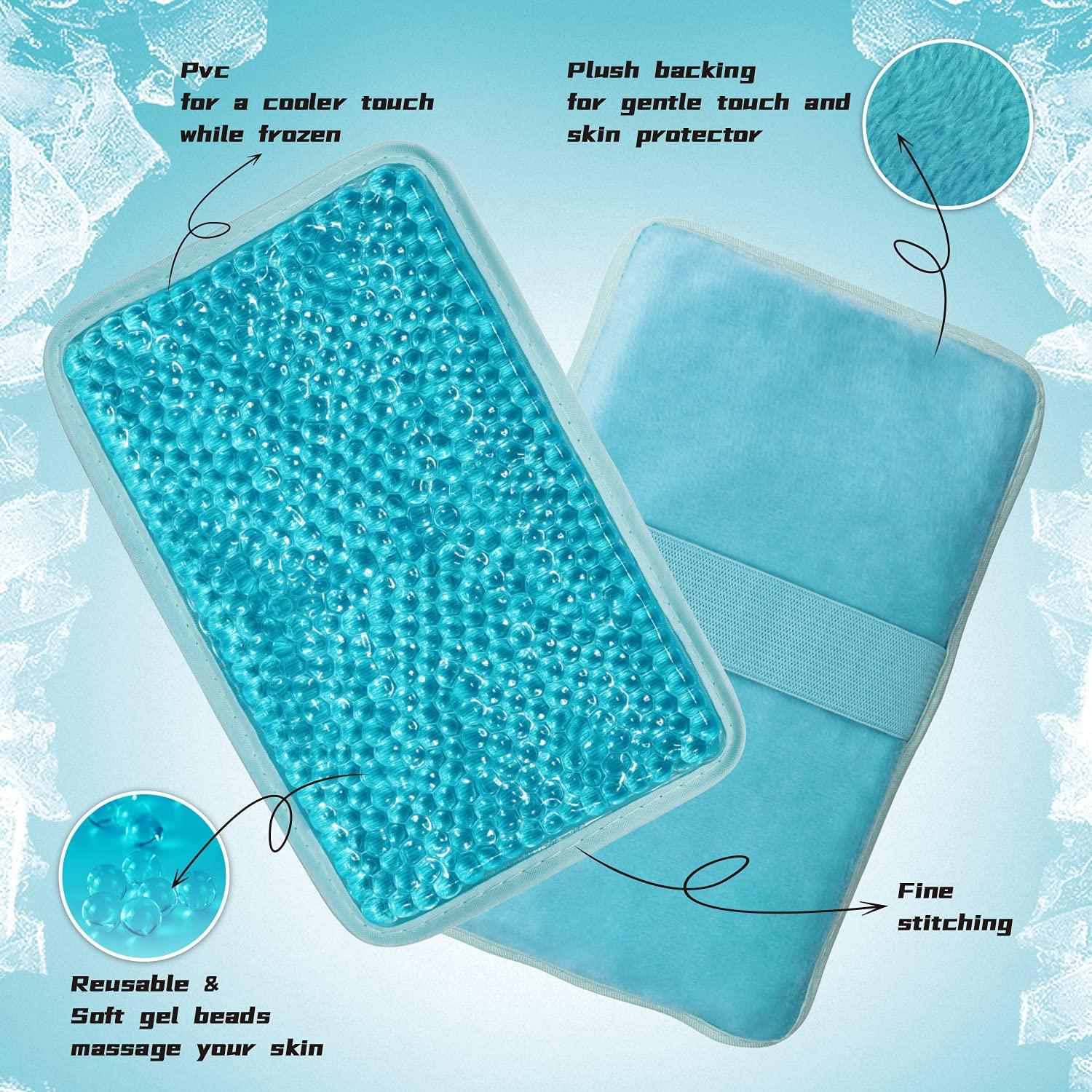 Gel Beads Ice Pack With Strap Reusable Hot Cold Compress For Various Body Parts X