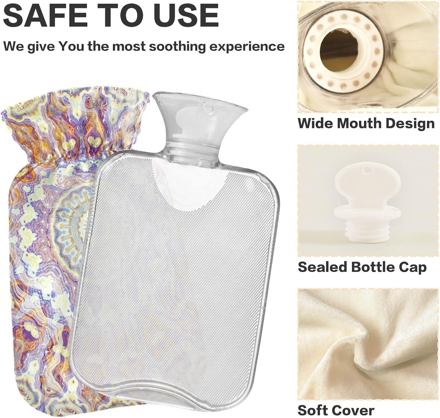 NAANLE Mandala Marble Paisley Hot Water Bottle L Pain Relief Heat Therapy For Cramps Buy