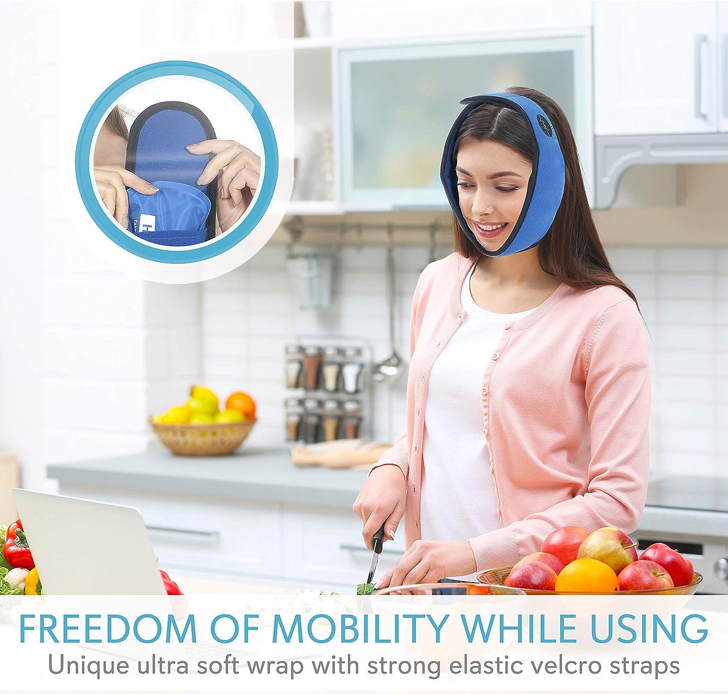 Face Ice Pack For Wisdom Teeth Jaw Head And Chin Reusable Hot Cold Gel Packs For Oral