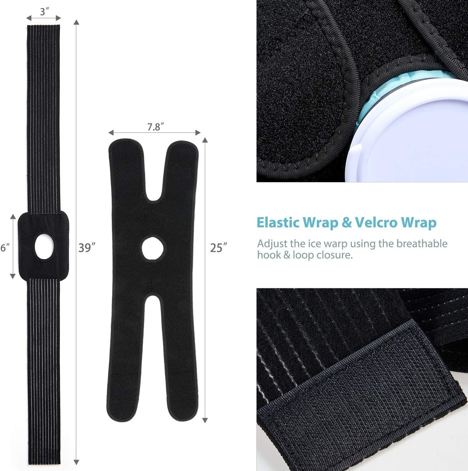 Ice Bag Packs For Injuries Ohuhu Packs Reusable Ice Bags With Wrap Hot Cold