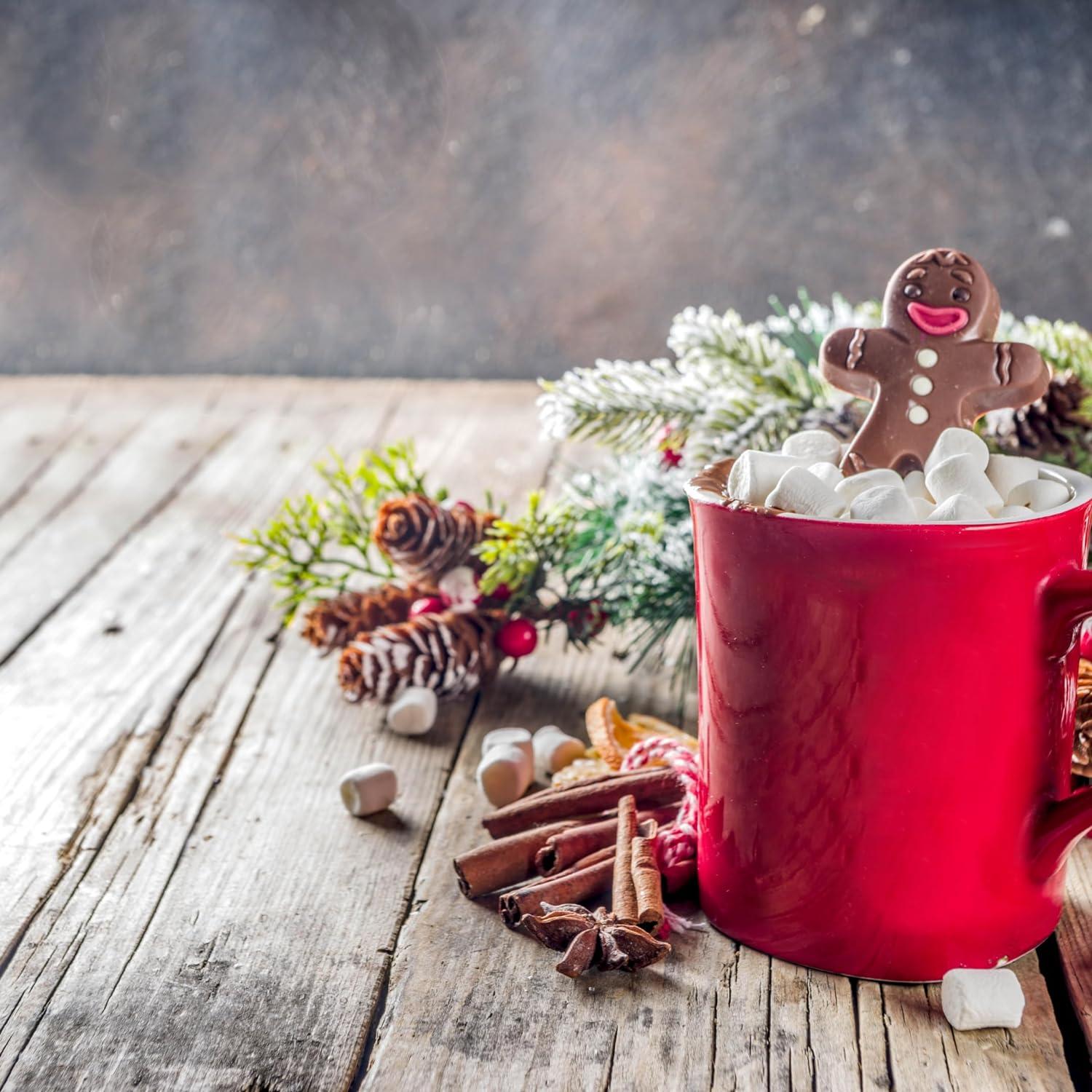 Hot Chocolate Gift Set 7 X Luxury Hot Chocolate Flavours Exotic Ginger Biscuits And