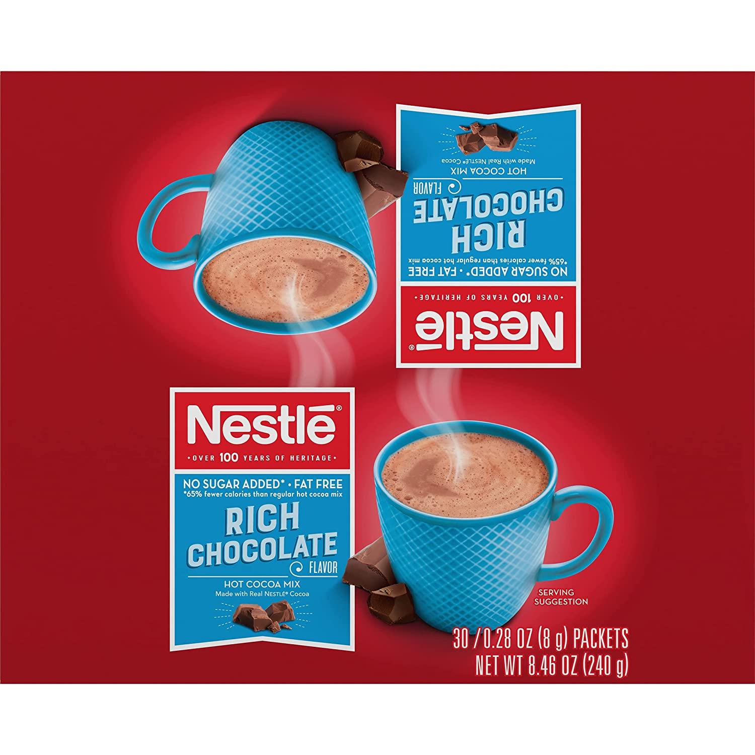 Nestle Hot Chocolate Packets No Sugar Added Fat Free Hot Cocoa Mix Count Oz Each