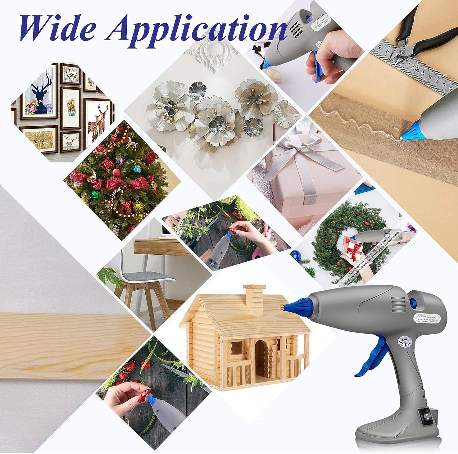 BLEDs Full Size Hot Glue Gun W Dual High Temp Anti Dripping Large Glue Gun With Stand