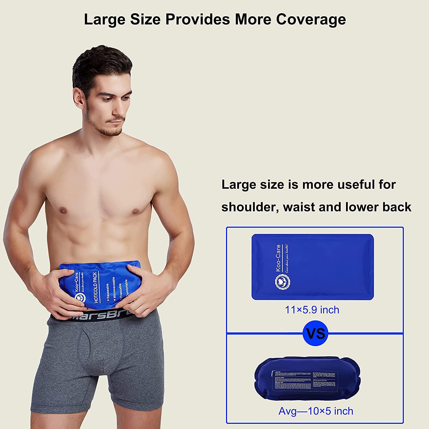 Koo Care Gel Ice Pack Reusable Hot Cold Therapy Compress For Pain Relief Head Shoulder