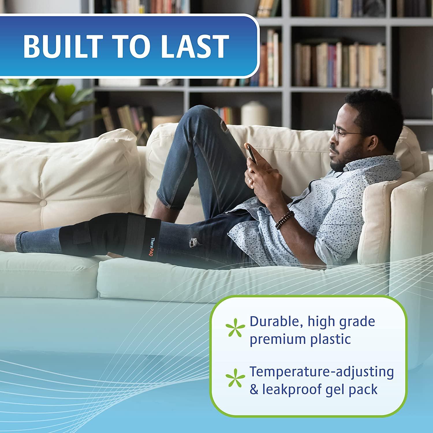 TheraPAQ Reusable Ice Pack Large 14 X 11 Inch Hot Cold Gel Pack W Adjustable Strap For Hip