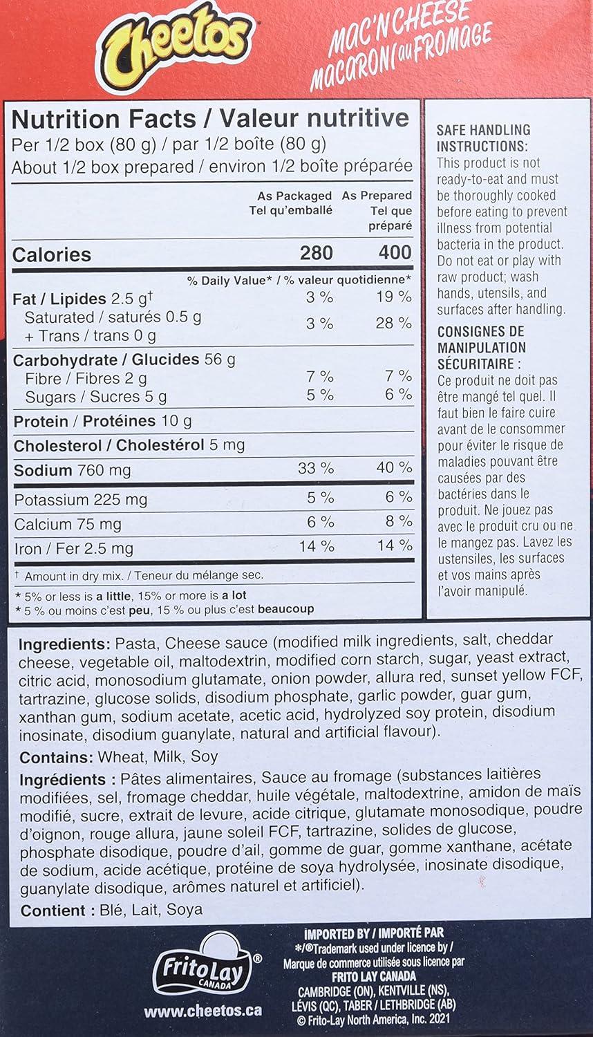 Cheetos Mac N Cheese Flamin Hot Flavour Pasta With Sauce G Flamin Hot G Pack Of