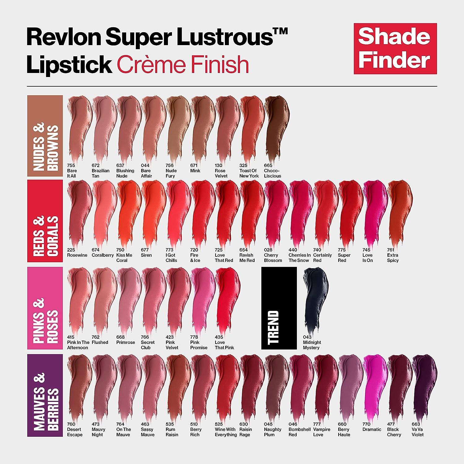 Revlon Super Lustrous Lipstick In Nude Fury Moisturizing Lipcolor With Vitamin E And