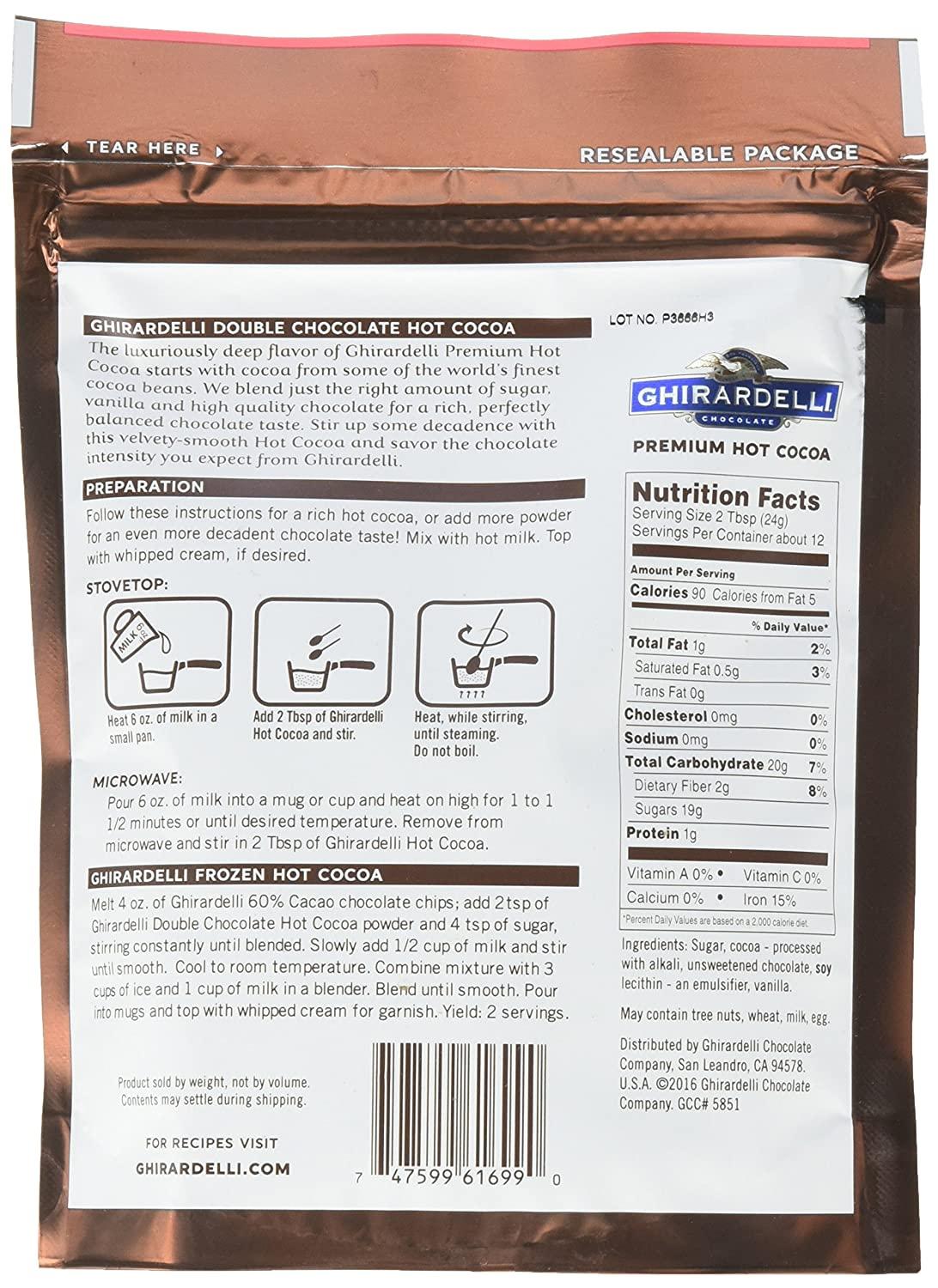 Ghirardelli Double Chocolate Hot Cocoa Oz Pack Of Premium