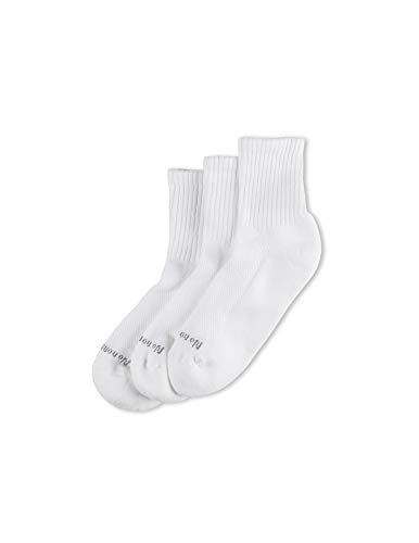 No nonsense womens Soft & Breathable Cushioned Mini Crew Socks One Size  White