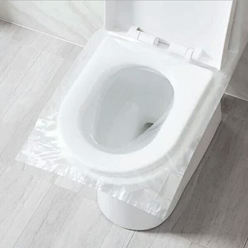 EGV-50 Pieces Disposable Plastic Toilet Seat Cover Waterproof, WC